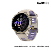 GARMIN - Forerunner® 970 Smart Watch - Grey | Translucent Indigo